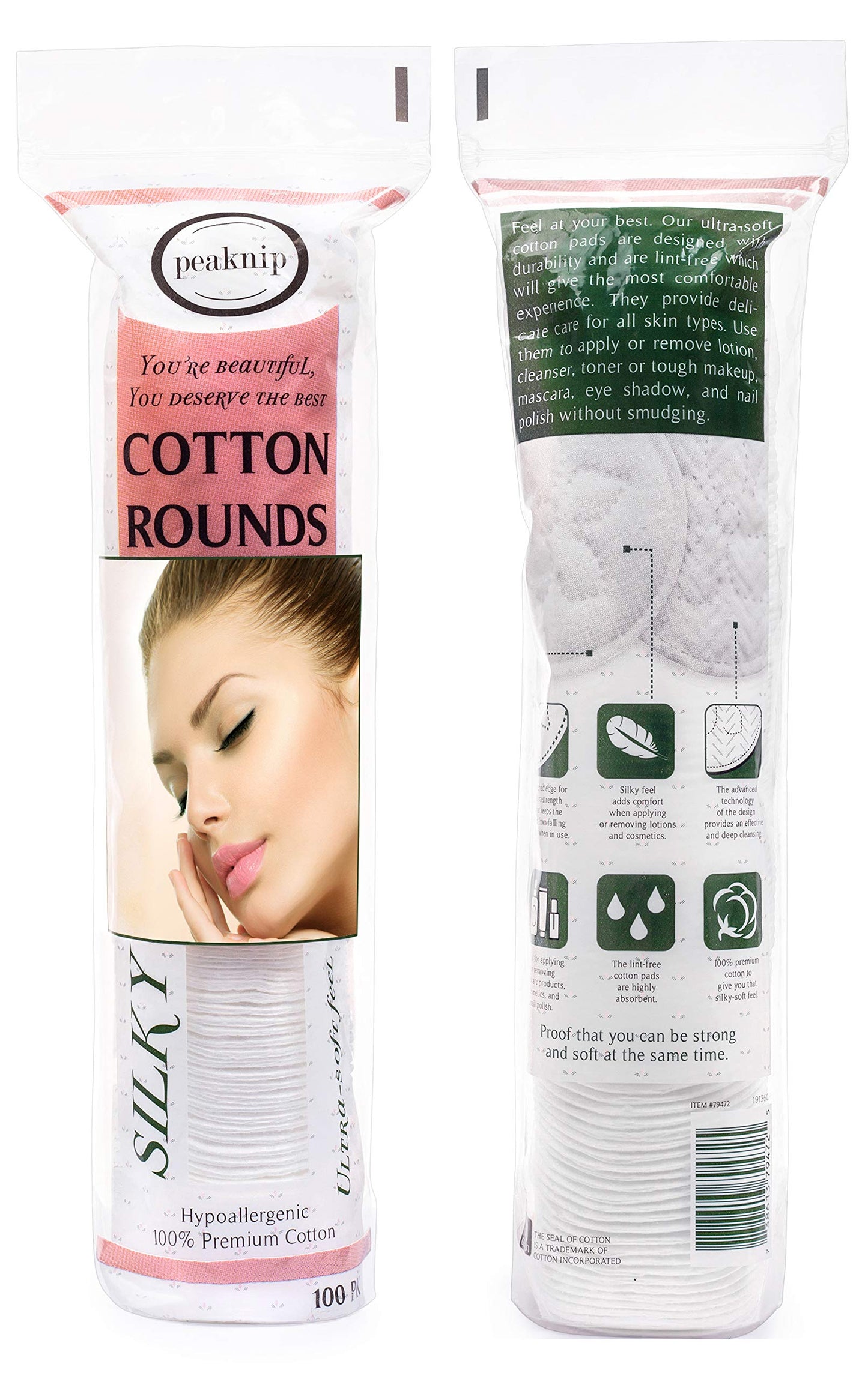 Kiss & Chrome™ Pure Cotton Cleansing Rounds (100 Count)